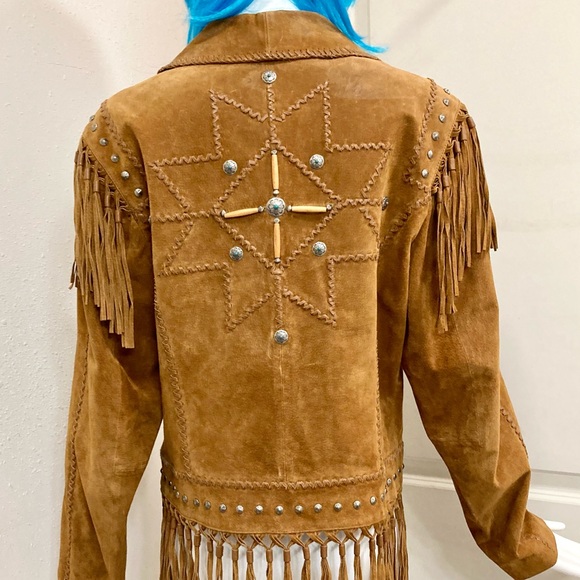 Cripple Creek Jackets & Blazers - Vintage Rare design Cripple Creek Suede Fringed Jacket